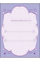 Bookplates - Mauve Fans 12Pk